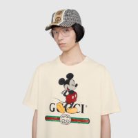 Gucci Men Disney x Gucci Oversize T-Shirt White Organic Cotton Jersey