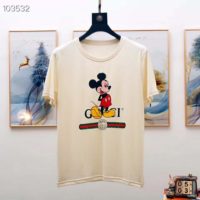 Gucci Men Disney x Gucci Oversize T-Shirt White Organic Cotton Jersey