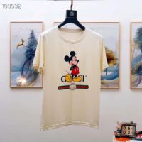 Gucci Men Disney x Gucci Oversize T-Shirt White Organic Cotton Jersey