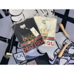 Gucci Men Gucci Boutique Print T-Shirt Off-White Cotton Jersey – Image 4