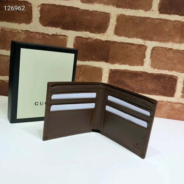 Gucci Unisex ‘FakeNot’ Print Billfold Wallet GG Supreme Canvas (5)