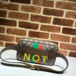 Gucci Unisex 'Fake/Not' Print Cosmetic Case GG Supreme Canvas - Image 5