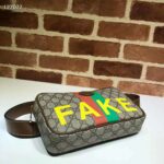 Gucci Unisex 'Fake/Not' Print Cosmetic Case GG Supreme Canvas - Image 3