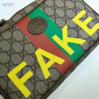 Gucci Unisex ‘FakeNot’ Print Cosmetic Case GG Supreme Canvas