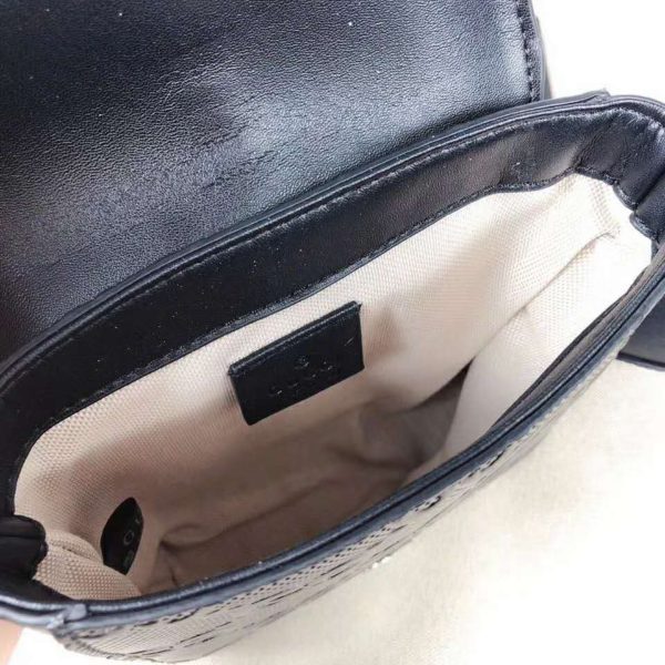 Gucci Unisex GG Embossed Belt Bag Black GG Embossed Leather (1)