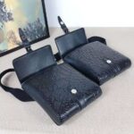 Gucci Unisex GG Embossed Belt Bag Black GG Embossed Leather - Imagen 6