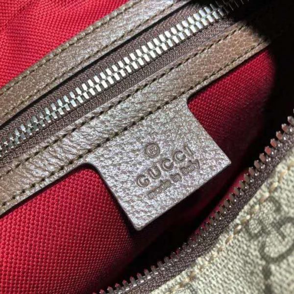Gucci Unisex GG Shoulder Bag Leather Details GG Supreme Canvas (3)