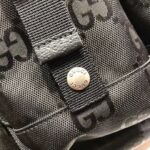 Gucci Unisex Gucci Off The Grid Backpack Black GG Nylon – Image 7