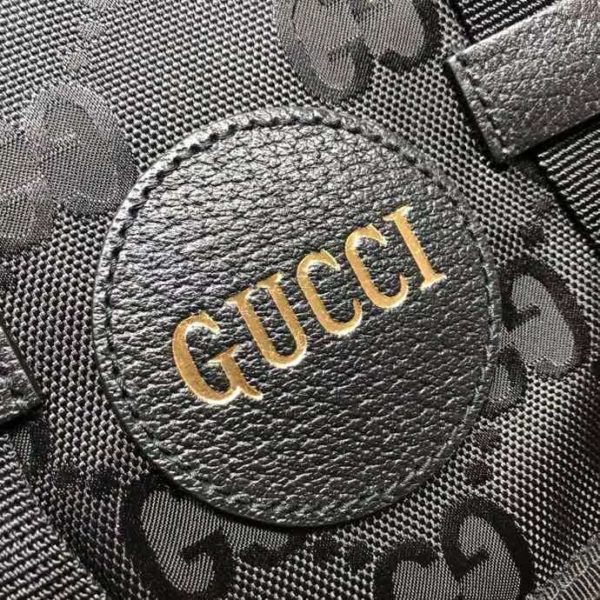 Gucci Unisex Gucci Off The Grid Backpack Black GG Nylon (6)