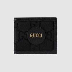 Gucci Unisex Gucci Off The Grid Billfold Wallet GG Nylon-Black