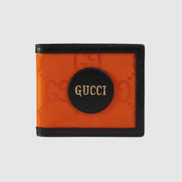Gucci Unisex Gucci Off The Grid Billfold Wallet GG Nylon-Orange