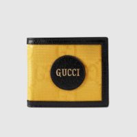 Gucci Unisex Gucci Off The Grid Billfold Wallet GG Nylon-Yellow