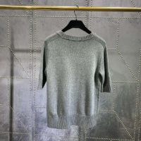 Gucci Women Cashmere Top with Horsebit Crewneck Gold-Toned Metal (1)