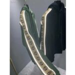 Gucci Women Cotton Jersey Hooded Sweatshirt Green Heavy Felted Organic - Image 6
