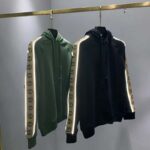 Gucci Women Cotton Jersey Hooded Sweatshirt Green Heavy Felted Organic - Image 5