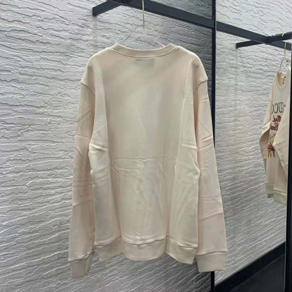 Gucci Women Gucci ‘Mad Cookies’ Print Sweatshirt Cotton Jersey Crewneck-White (8)