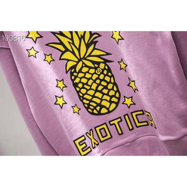 Gucci Women Gucci Pineapple Print Sweatshirt Organic Cotton JerseyGucci Exotica (10)