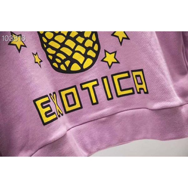 Gucci Women Gucci Pineapple Print Sweatshirt Organic Cotton JerseyGucci Exotica (12)