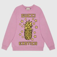 Gucci Women Gucci Pineapple Print Sweatshirt Organic Cotton JerseyGucci Exotica