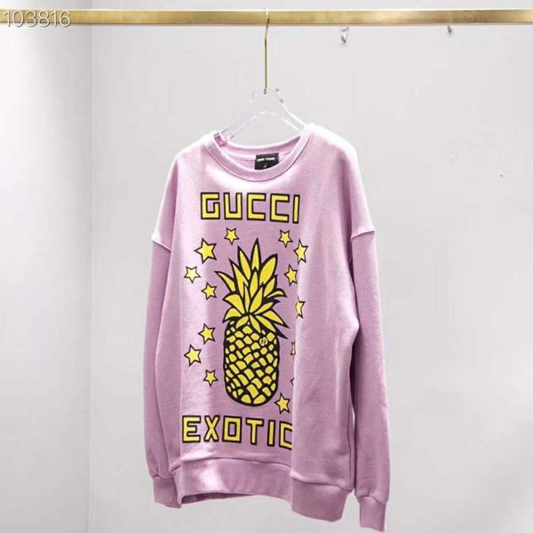 Gucci Women Gucci Pineapple Print Sweatshirt Organic Cotton JerseyGucci Exotica (8)
