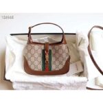 Gucci Women Jackie 1961 Mini Hobo Bag Beige/Ebony GG Supreme Canvas – Bild 2