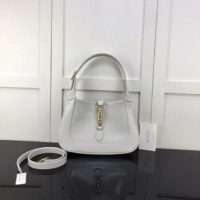 Gucci Women Jackie 1961 Small Hobo Bag in White Leather