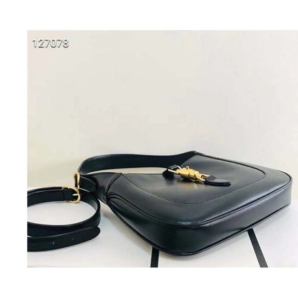 Gucci Women Jackie 1961 Small Hobo bag in Black Leather (6)
