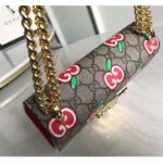 Gucci Women Padlock Small Shoulder Bag GG Apple Print GG Supreme Canvas – Image 6