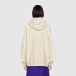 Gucci Women Sexiness Print Sweatshirt Washed Off-White Light Felted Cotton Jersey - Image 14