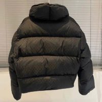 Louis Vuitton LV Women Down Jacket Silky Nylon Satin Louis Vuitton Patch-Black