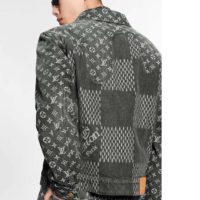 Louis Vuitton LV Men Giant Damier Waves Monogram Denim Jacket