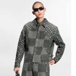 Louis Vuitton LV Men Giant Damier Waves Monogram Denim Jacket - immagine 6