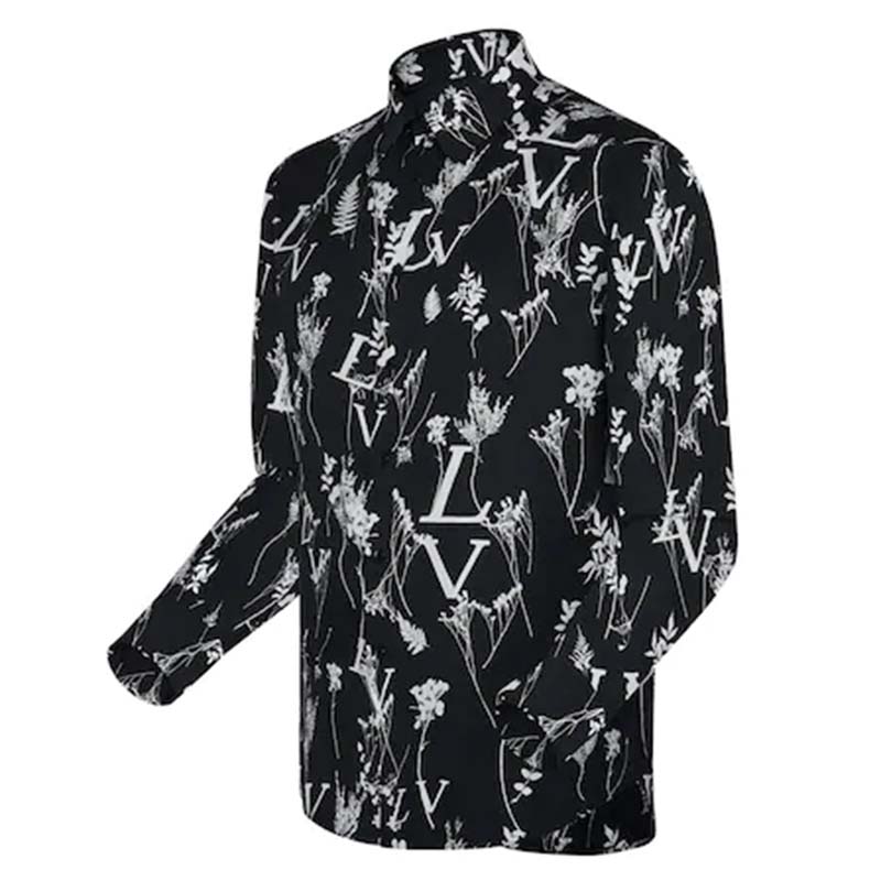 Shop Louis Vuitton MONOGRAM 2023 SS LV Printed Leaf Regular Shirt
