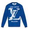 Louis Vuitton LV Men LV Scribbles Intarsia Crewneck Graphic Knit Loose Fit