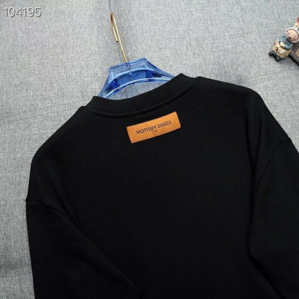 Louis Vuitton LV Men LV Stitch Print Embroidered Sweatshirt Regular Fit (12)