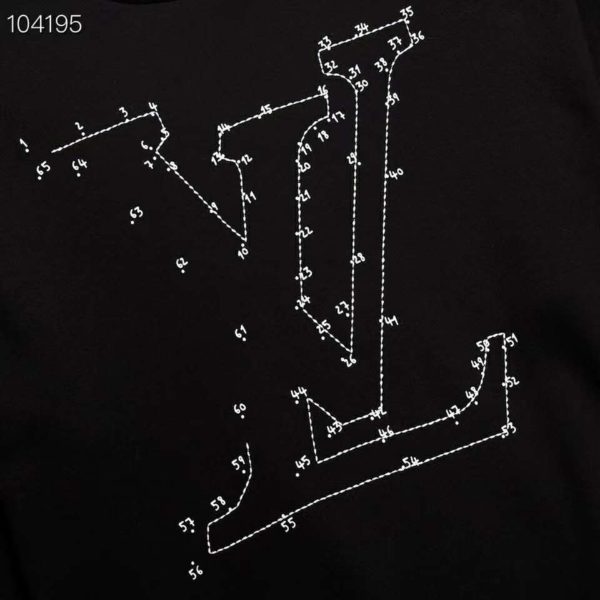 Louis Vuitton LV Men LV Stitch Print Embroidered Sweatshirt Regular Fit (13)