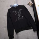 Louis Vuitton LV Men LV Stitch Print Embroidered Sweatshirt Regular Fit – Image 3