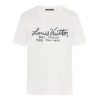 ouis Vuitton LV Men Pont Neuf Signature Print & Embroidery T-Shirt