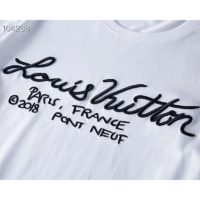 Louis Vuitton LV Men Pont Neuf Signature Print & Embroidery T-Shirt (6)