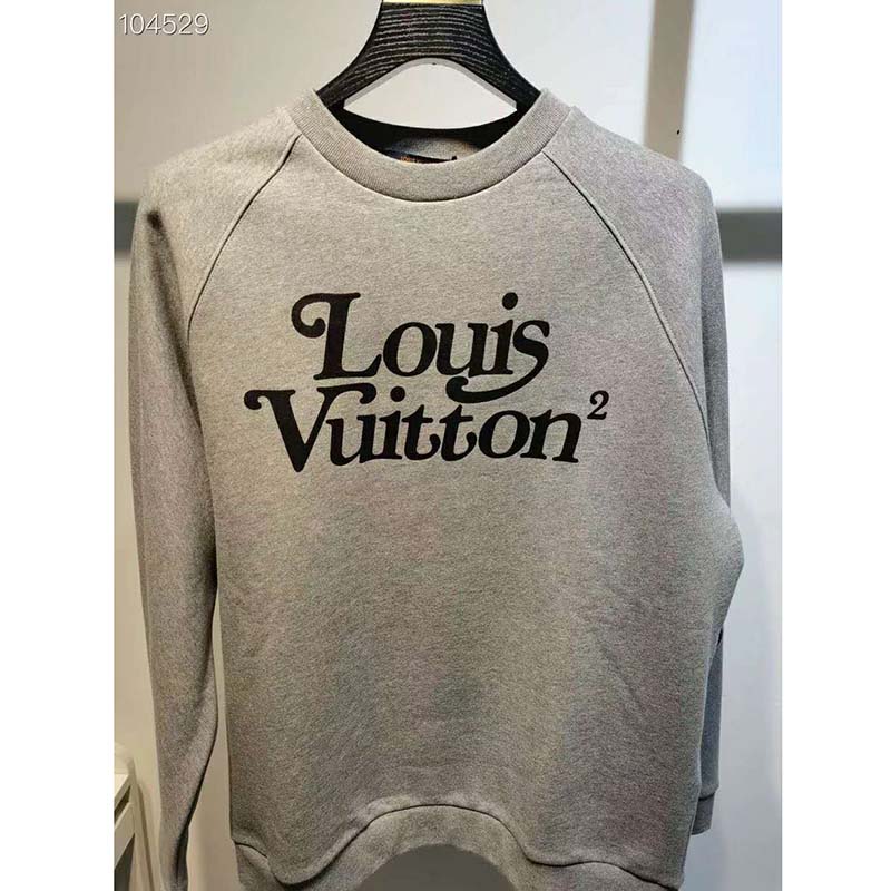 Louis Vuitton LV Men LV Stitch Print Embroidered Sweatshirt Regular Fit -  LULUX