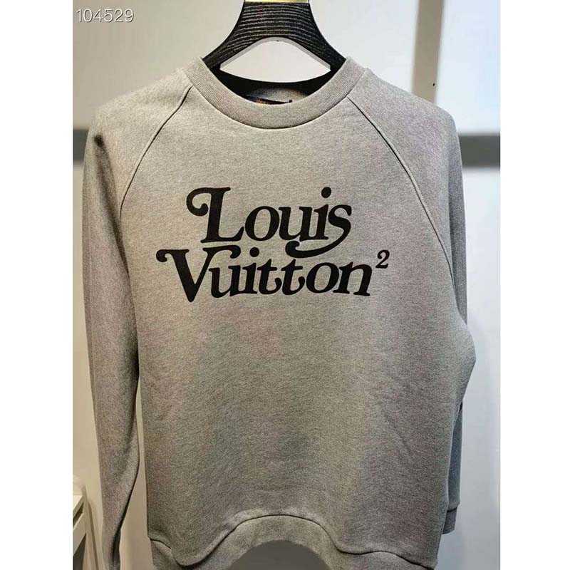 Louis Vuitton X Nigo Squared LV Sweatshirt Gris Clair for Women