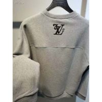 Louis Vuitton LV Men Squared LV Sweatshirt LV2 Motif 100% Cotton-Grey