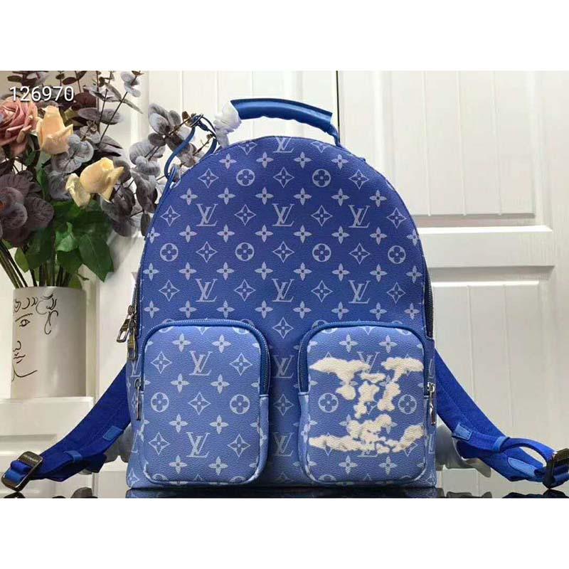 Louis Vuitton Monogram Clouds Multipocket Backpack - Blue Backpacks, Bags -  LOU598290