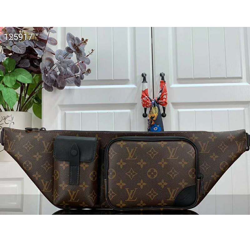 Louis Vuitton LV Unisex Christopher Bumbag Monogram Macassar