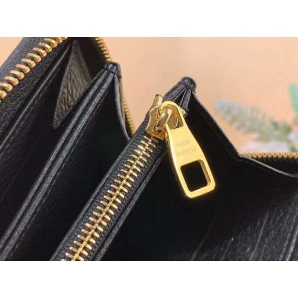 Louis Vuitton LV Unisex Crafty Zippy Wallet Monogram Empreinte Cowhide Leather (7)
