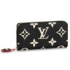 Louis Vuitton LV Unisex Crafty Zippy Wallet Monogram Empreinte Cowhide Leather