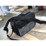 Louis Vuitton LV Unisex Expandable Messenger Bag Textile Gray-Black - Image 3