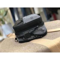 Louis Vuitton LV Unisex Expandable Messenger Bag Textile Gray-Black