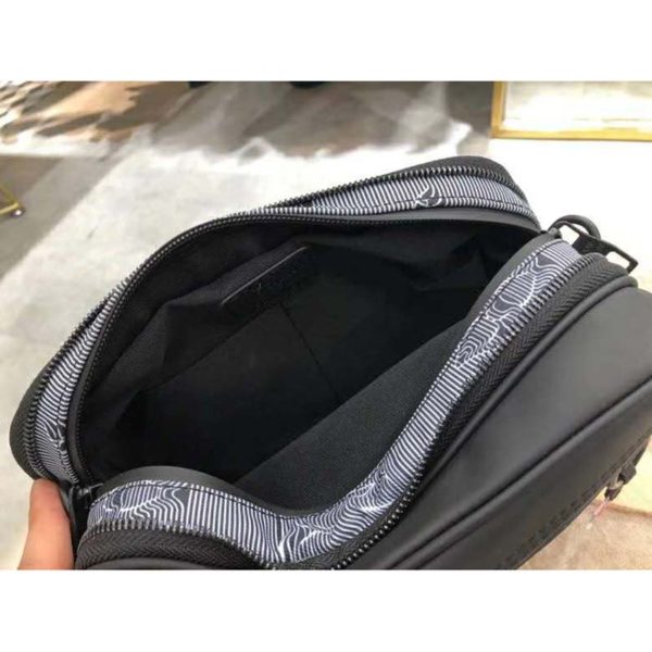 Louis Vuitton LV Unisex Expandable Messenger Bag Textile Gray-Black (7)