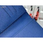 Louis Vuitton LV Unisex Passport Cover Blue Damier Graphite Giant Coated Canvas - Imagen 8